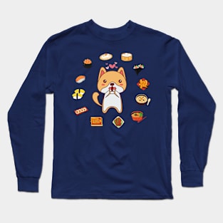 Puppies who love to eat very much. Long Sleeve T-Shirt